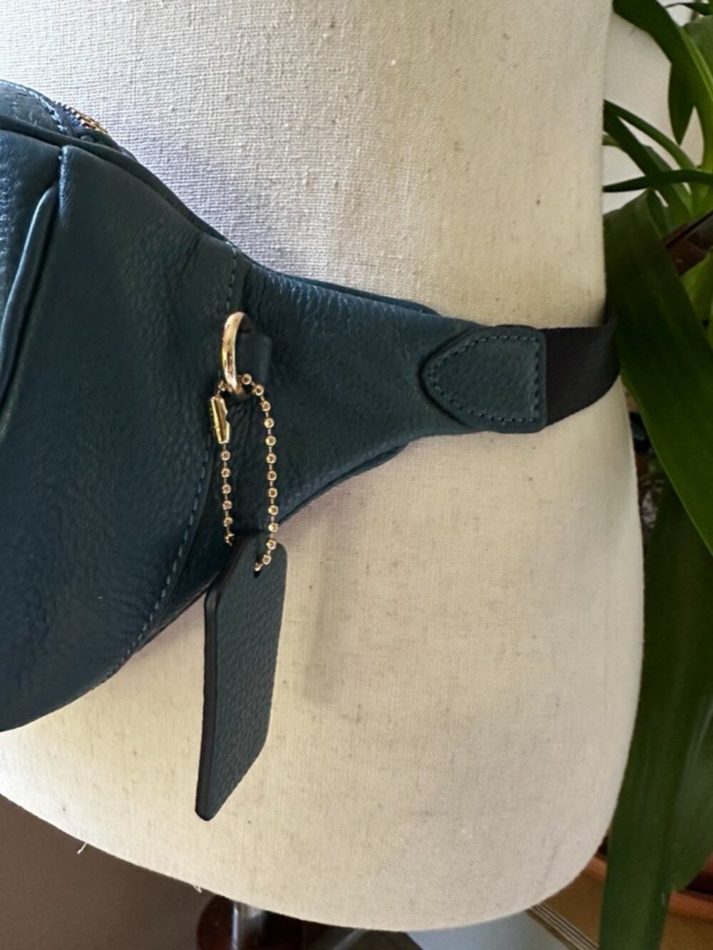 Coach Belt Bag/Fanny Pack, Dark Teal, Like New - Picture 12 of 15